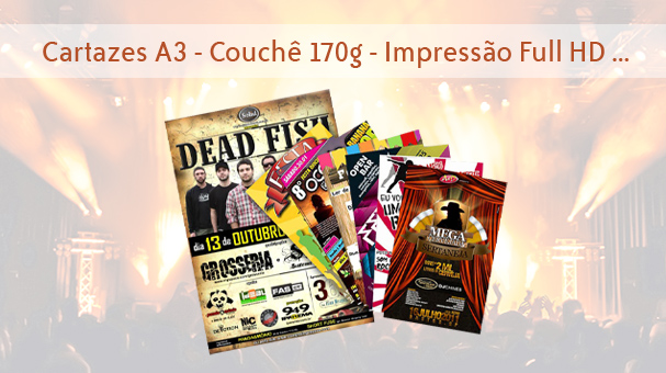 Impresso Cartaz A3 170g